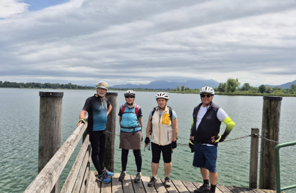 DAV-Ortsgruppe Freyung auf Radtour zu der Eggstätt-Hemhofer Seenplatte bei Bad Endorf